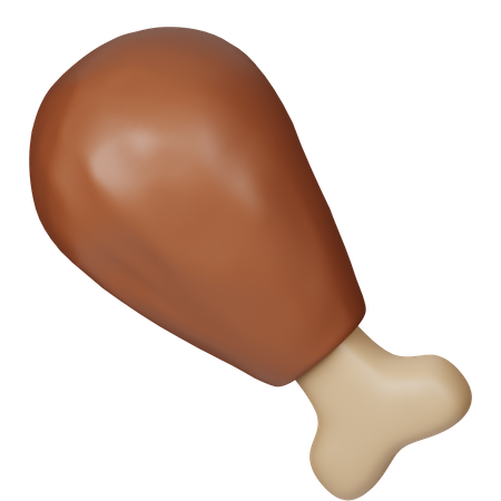 Chicken Drumstick  3D Icon