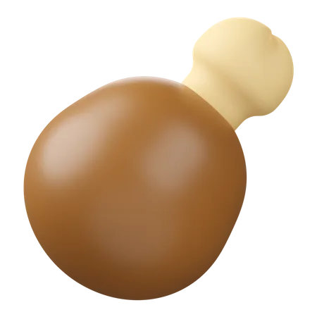 Chicken Drumstick  3D Icon