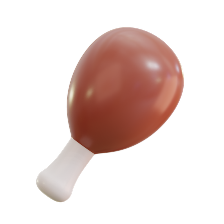 Chicken drumstick  3D Icon