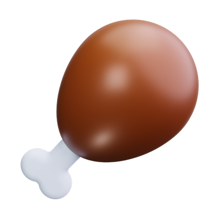 Chicken Drumstick  3D Icon