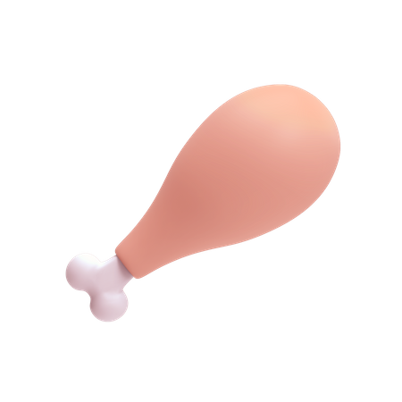 Chicken Drumstick  3D Icon
