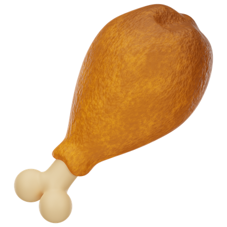 Chicken Drumstick  3D Icon