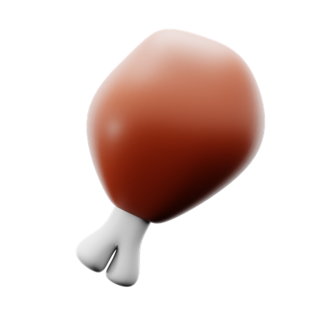 Chicken Drumstick  3D Icon