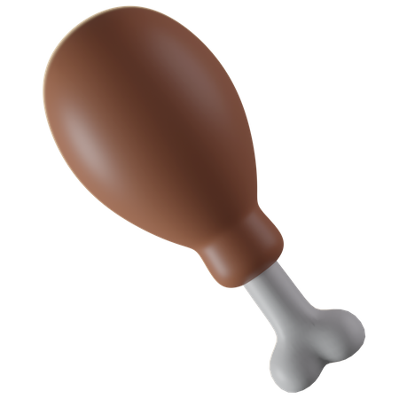 Chicken Drumstick  3D Illustration