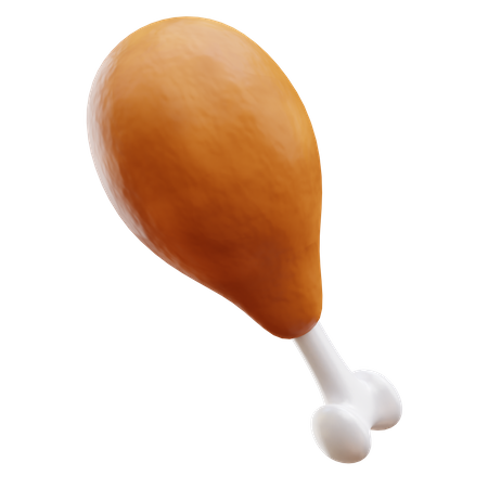 Chicken Drumstick 3D Illustration