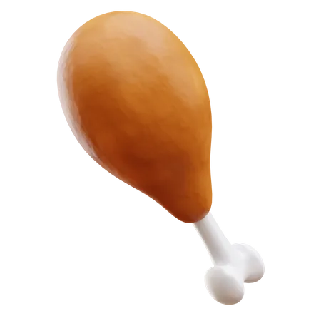 Chicken Drumstick 3D Illustration