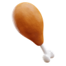 3d chicken drumstick emoji