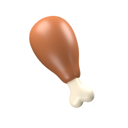Chicken Drumstick  3D Icon