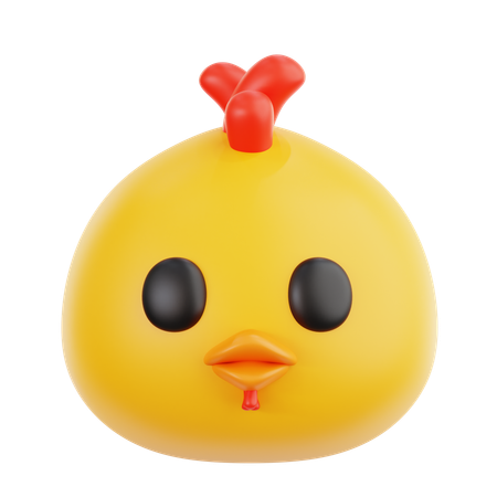 Chicken Emoji  3D Icon