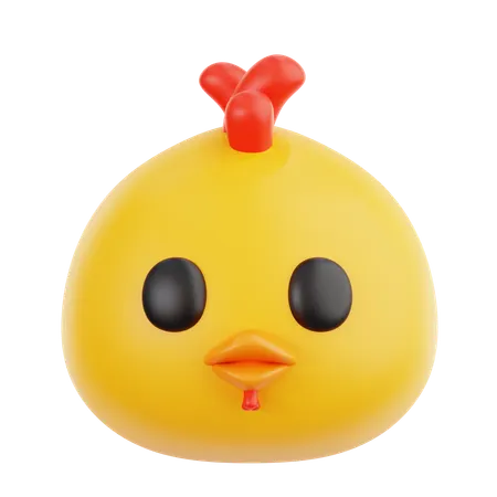 Chicken Emoji  3D Icon