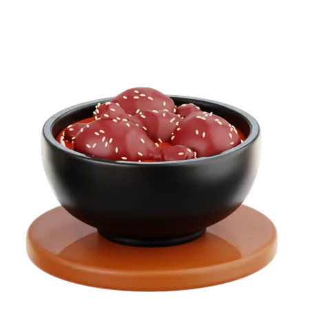 Chicken Gochujang  3D Icon