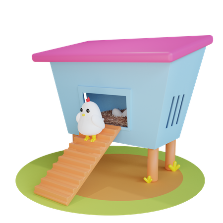 Chicken House  3D Icon