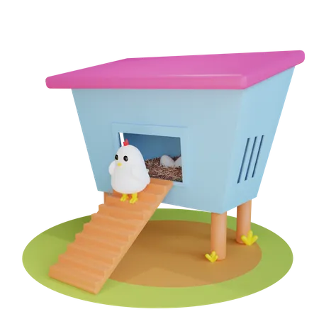 Chicken House 3D Icon