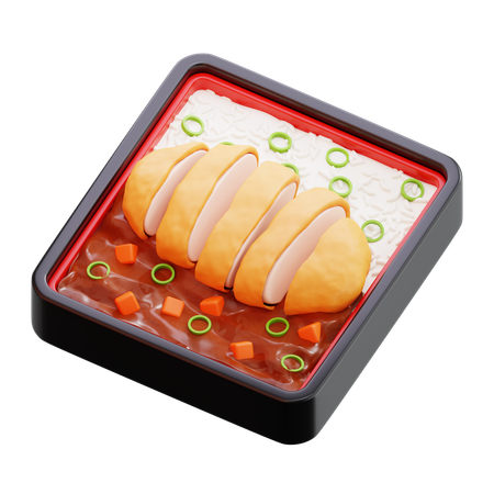 Chicken katsu  3D Icon