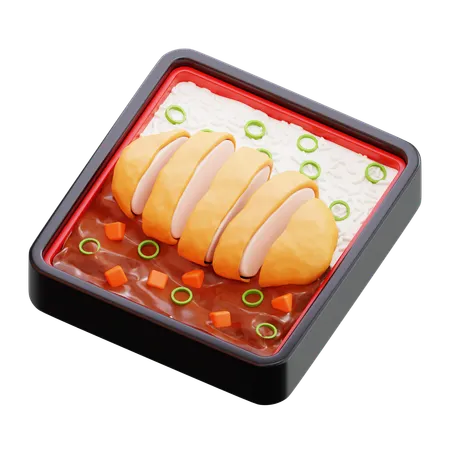 Chicken katsu  3D Icon