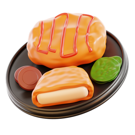 Chicken Katsu  3D Icon