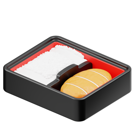 Chicken Katsu Bento  3D Icon