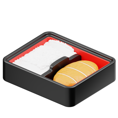 Chicken Katsu Bento  3D Icon