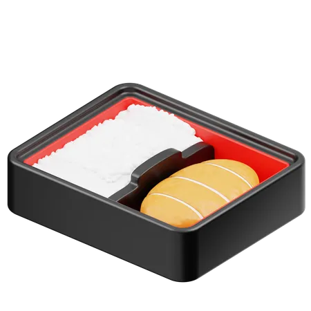 Chicken Katsu Bento  3D Icon