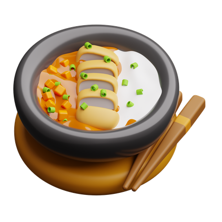 Chicken katsu curry  3D Icon