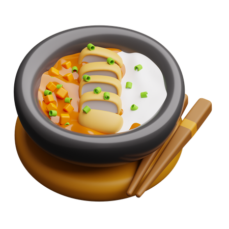 Chicken Katsu Curry  3D Icon