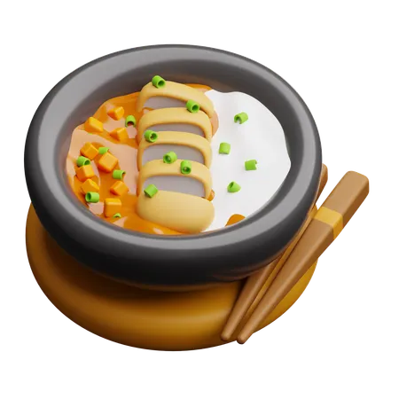 Chicken Katsu Curry  3D Icon