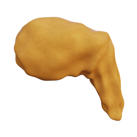 鶏もも肉  3D Icon