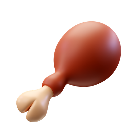 Chicken Leg  3D Icon