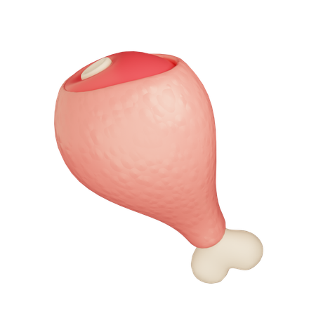 Chicken Leg  3D Icon