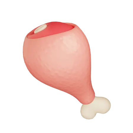 Chicken Leg  3D Icon