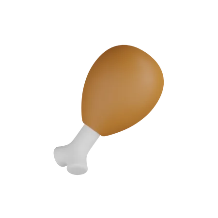 Chicken Leg  3D Icon