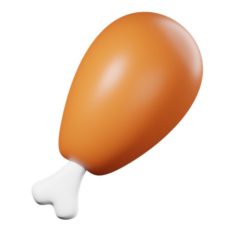 Chicken Leg  3D Icon