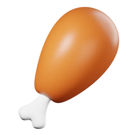 Chicken Leg  3D Icon