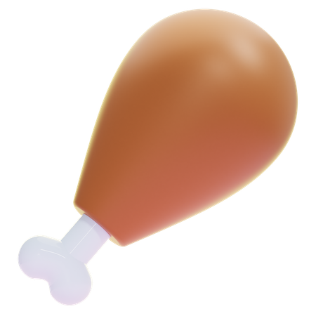 Chicken Leg  3D Icon