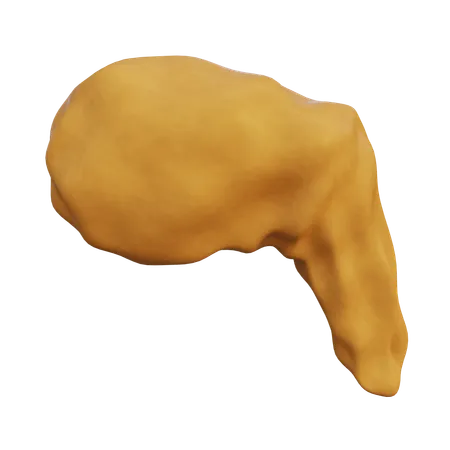 Chicken leg  3D Icon