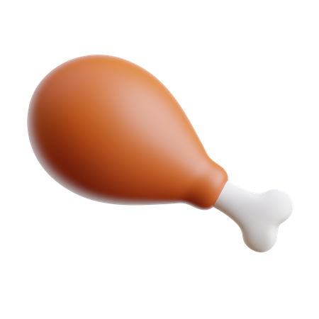 Chicken Leg  3D Icon