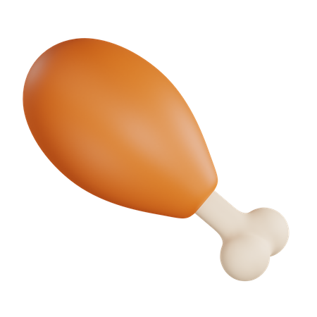 Chicken Leg  3D Icon