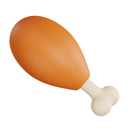 Chicken Leg  3D Icon