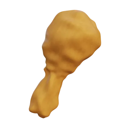 Chicken leg  3D Icon