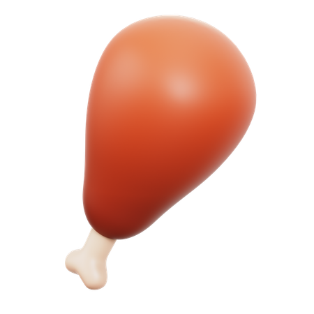 Chicken Leg  3D Icon