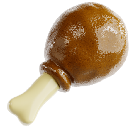 Chicken Leg  3D Icon