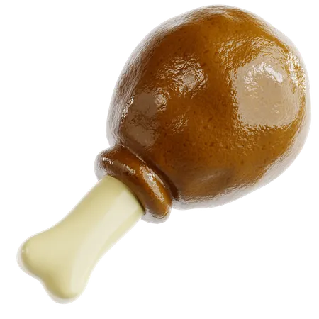 Chicken Leg  3D Icon