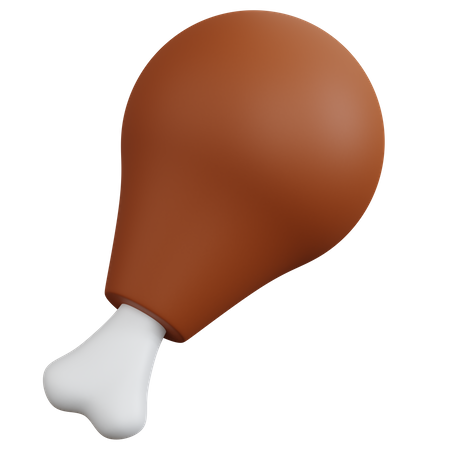 Chicken Leg  3D Icon