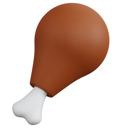 Chicken Leg  3D Icon