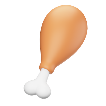 Chicken Leg  3D Icon