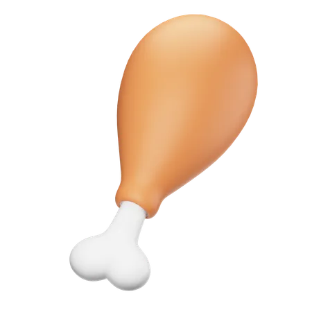 Chicken Leg  3D Icon