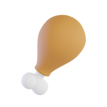 Chicken Leg  3D Icon