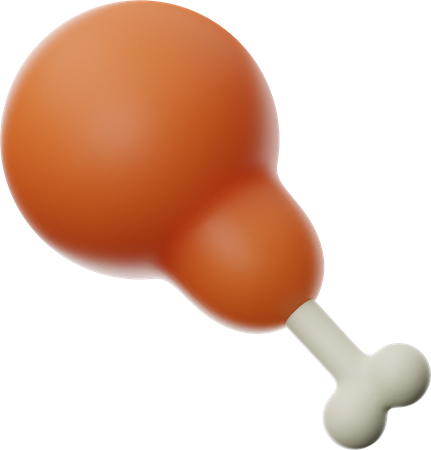 Chicken Leg  3D Icon