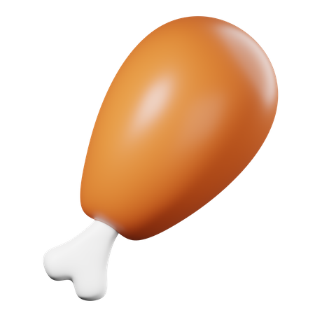 Chicken Leg  3D Icon