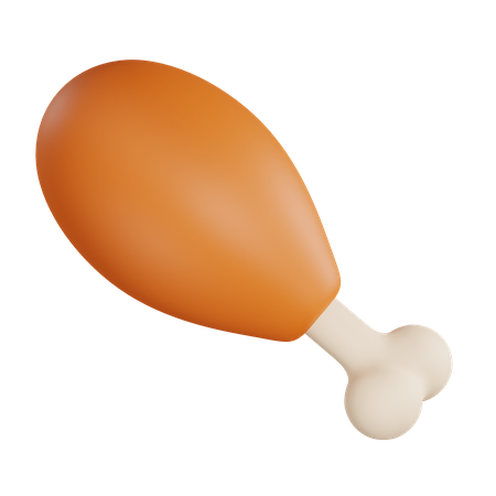Chicken Leg  3D Icon